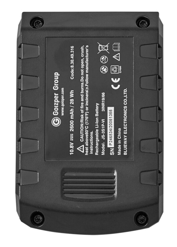 10LT accu Lithium-ION 12V - 2,6Ah (1300) - (8.30.49.816)